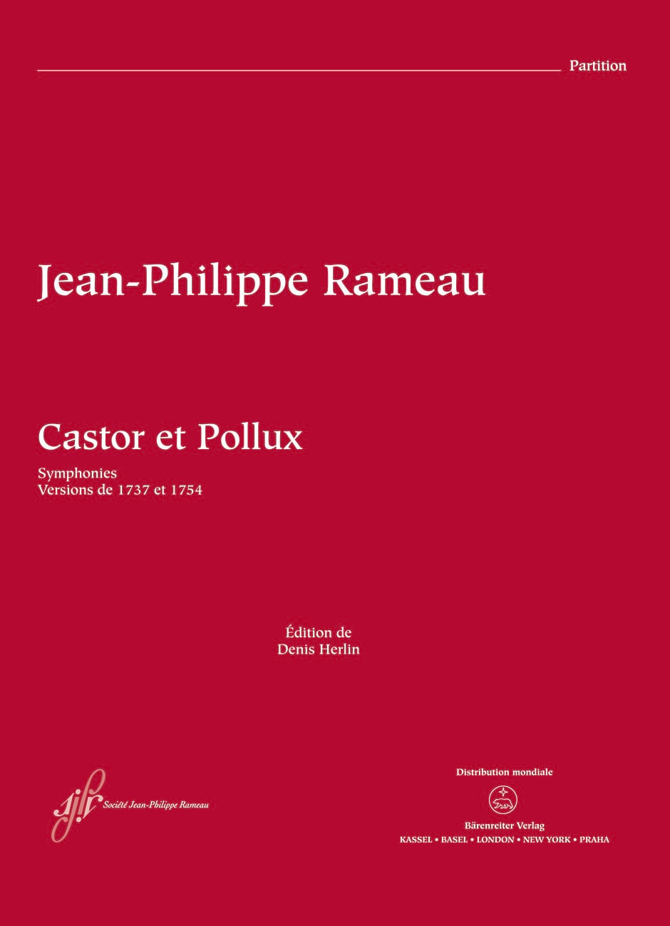 Castor et Pollux - Score RAMEAU Partition Grand format