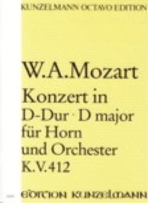 Hornkonzert D-Dur KV 412 - Partitur MOZART Partition Grand format