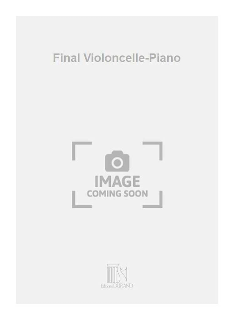 Final op. 77 Florent Schmitt Partition Violoncelle