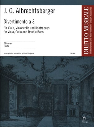Divertimento a tre Johann Georg Albrechtsberger Partition Trios