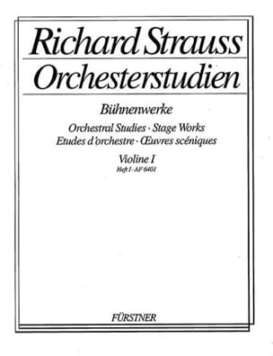 Orchesterstudien, Violon 1 Heft 1 Richard Strauss Partition Violon