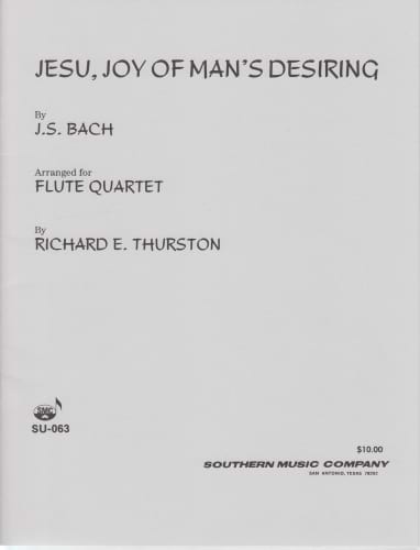 Jesu, Joy Of Man's Desiring - 4 Flûtes - BACH - Partition