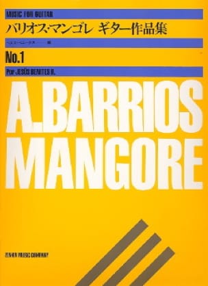 Album For Guitar N°1 Mangore Agustin Barrios Partition Guitare