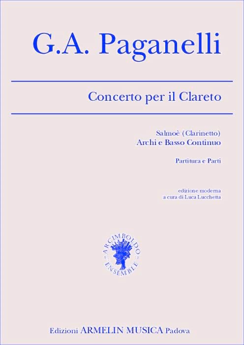 Concerto Per Il Clareto - Giuseppe Antonio Paganelli - Partition