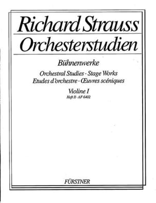 Orchesterstudien, Violon 1 Heft 2 Richard Strauss Partition Violon