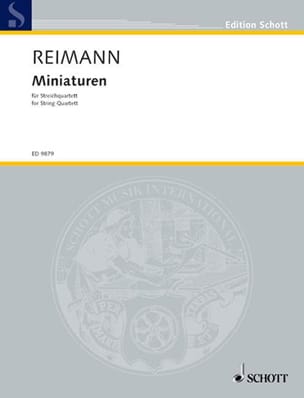 Miniaturen - Partitur + Stimmen Aribert Reimann Partition Quatuors