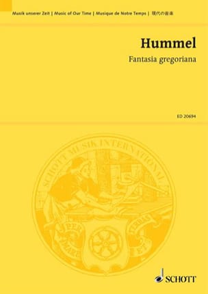 Fantasia Gregoriana HUMMEL Partition Grand format
