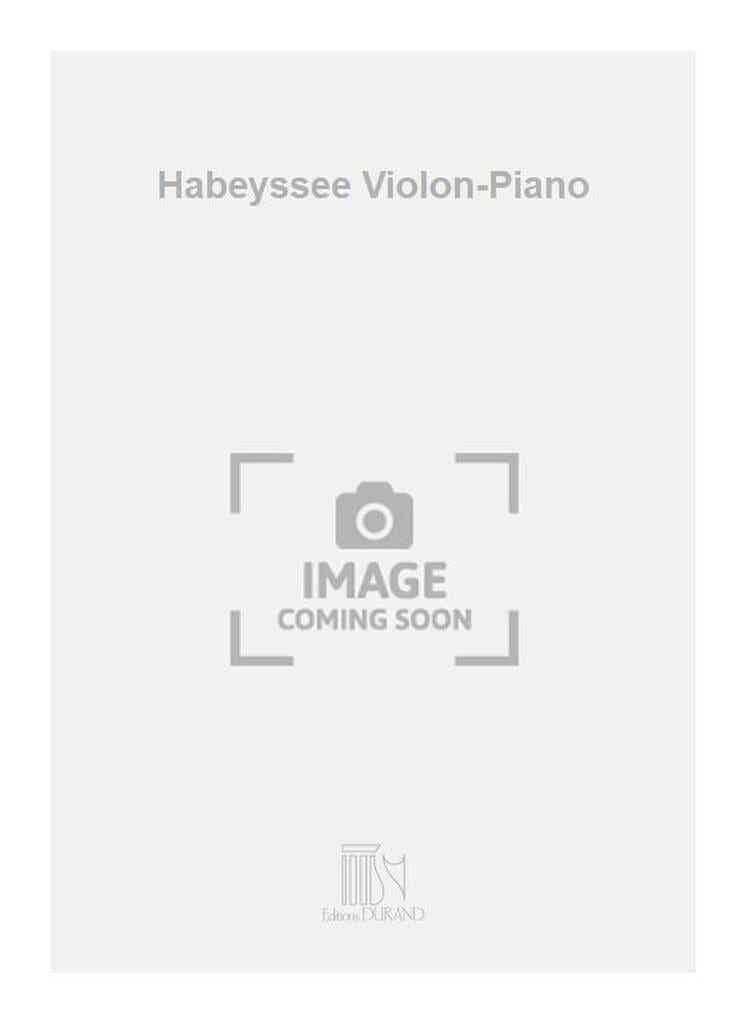 Habeyssée op. 110 n° 1 Florent Schmitt Partition Violon