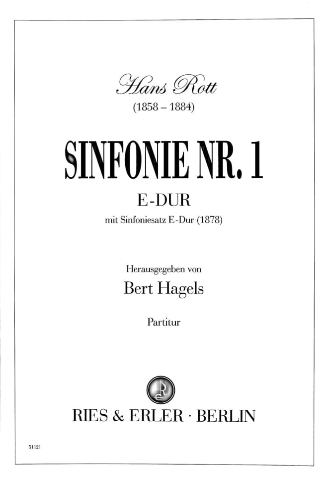 Sinfonie Nr. 1 Hans Rott Partition Grand format