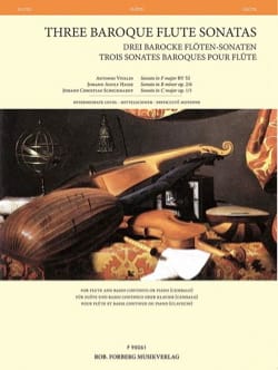 3 Sonates Baroques pour Flûte - Flûte et Basse continue - Partition