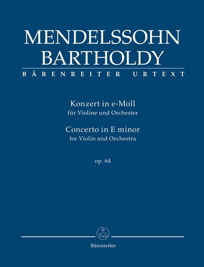 Concerto pour VIolon, op. 64 - Conducteur - MENDELSSOHN - Partition