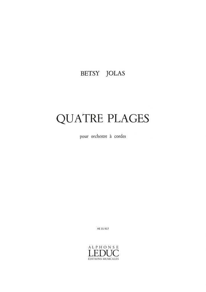 4 Plages Jolas Partition