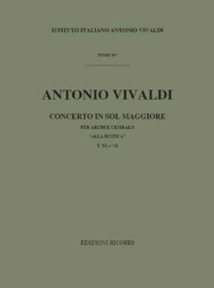 Concerto in sol magg. alla rustica - F.11 n°11 - Matériel - VIVALDI