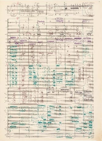 Tombeau Fac-Similé BOULEZ Partition Grand format