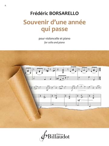 Souvenir d'une année qui passe - Frédéric Borsarello - Partition