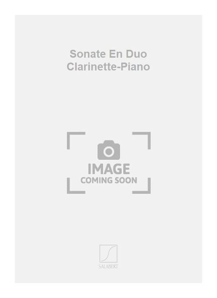Sonate en duo Marcel Landowski Partition Clarinette