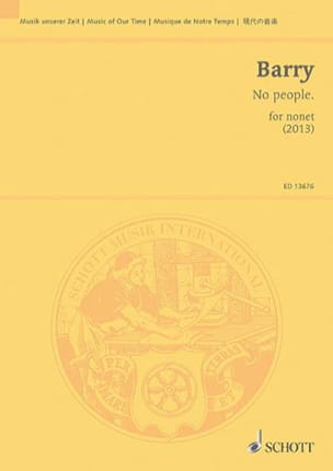 No people. - Conducteur Gerald Barry Partition Grand format