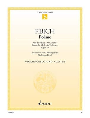 Parcourir les pages de Poème Op.39 - Zdenko Fibich - Partition - Violoncelle