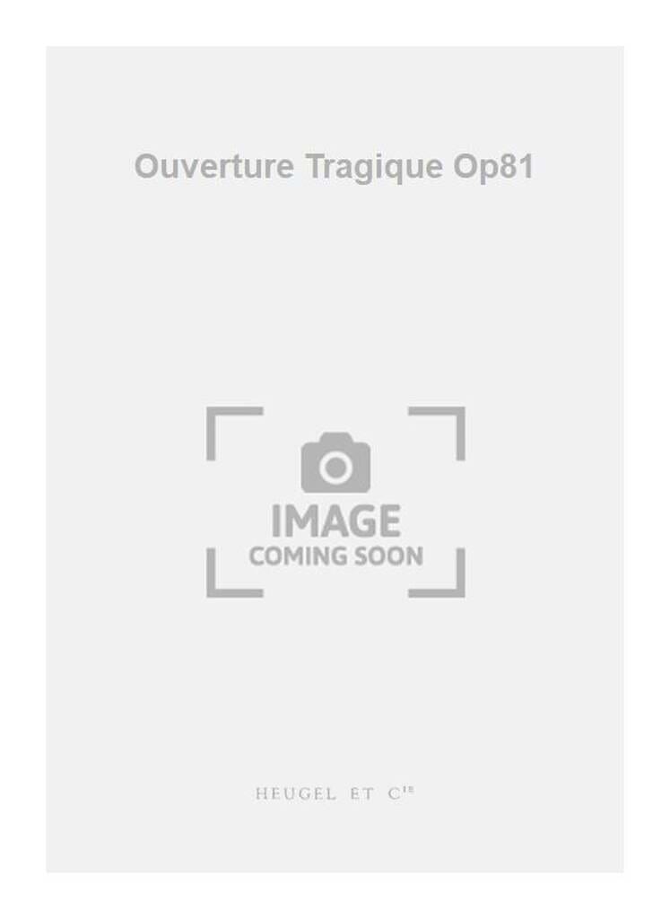 Ouverture tragique, op. 81 - Conducteur BRAHMS Partition Petit format