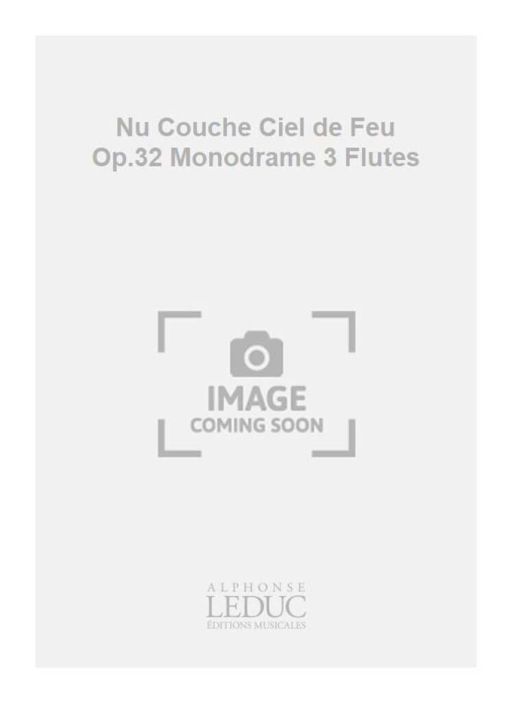 Nu Couché, Ciel De Feu Opus 32 Bruno Ducol Partition Flûte traversière
