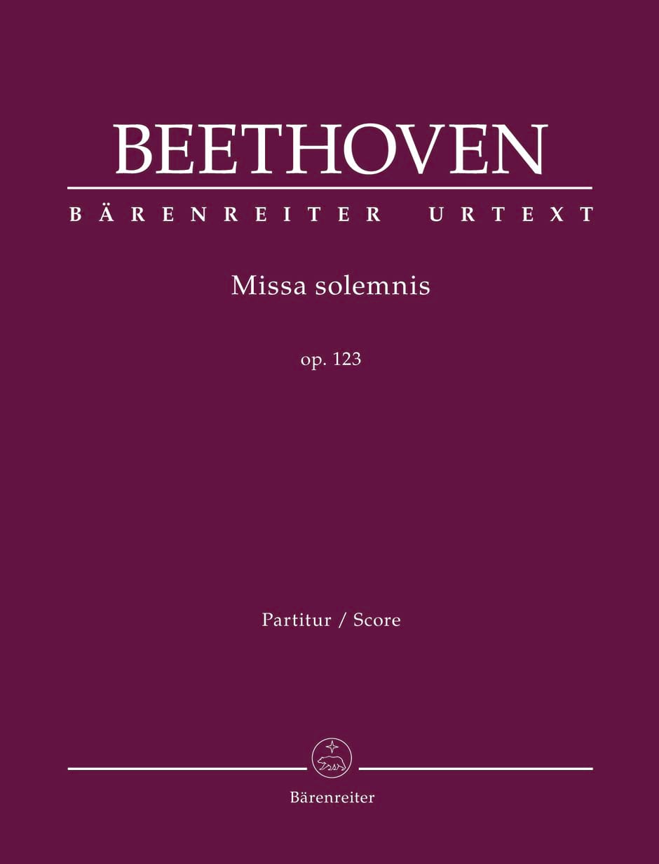 Missa Solemnis op. 123 BEETHOVEN Partition Grand format