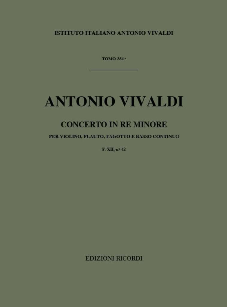Concerto en ré min. - F. 11 n° 42 - Partitura VIVALDI Partition