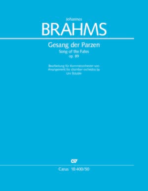 Gesang der Parzen, op. 89 BRAHMS Partition Grand format