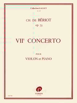 Concerto n°7 en sol maj. Op.73 BÉRIOT Partition Violon