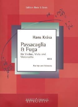 Passacaglia und Fuge - Partitur + Stimmen Hans Krása Partition Trios