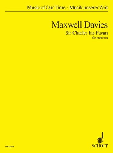 Sir Charles his Pavan - Score - Davies Peter Maxwell - Partition