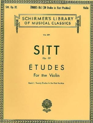 Etudes op. 32 - Book 1 Hans Sitt Partition Violon
