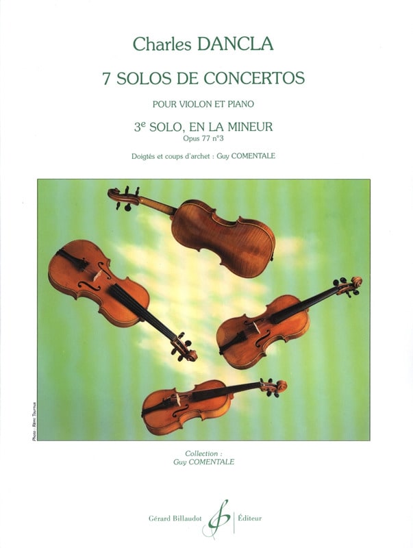 Solo de concerto n° 3 op. 77 en la mineur DANCLA Partition Violon