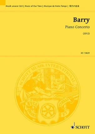 Concerto pour Piano et Orchestre Gerald Barry Partition Grand format