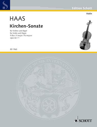 Kirchen-Sonate F-Dur, op. 62/1 Joseph Haas Partition