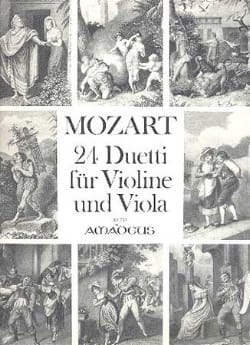 24 Duetti für Violine und Viola MOZART Partition Duos