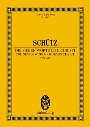 Die sieben Worte Jesu Christi SCHUTZ Partition Petit format
