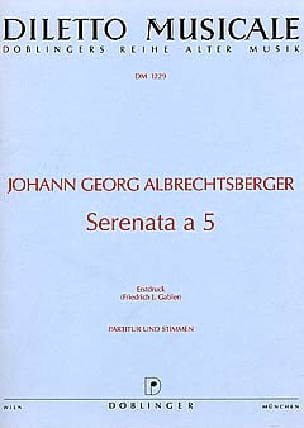 Serenata a cinque Es-Dur - Partitur + Stimmen