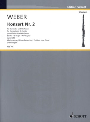 Concerto N° 2 en Mib Majeur Opus 74 - Carl Maria von Weber - Partition