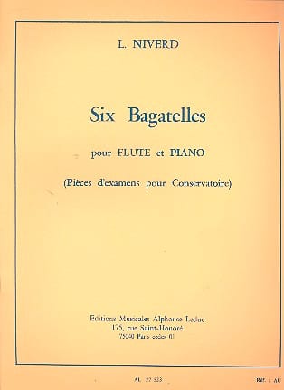 6 Bagatelles Intégrale - Lucien Niverd - Partition - Flûte traversière