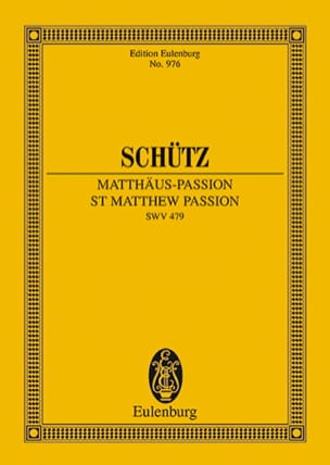 Matthäus-Passion SCHUTZ Partition Petit format