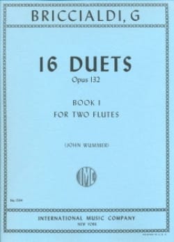 16 Duets op. 132 - Book 1 - 2 Flutes - Giulio Briccialdi - Partition