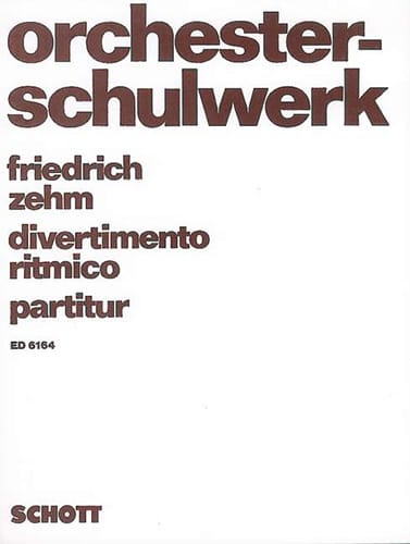Divertimento ritmico 1970 Friedrich Zehm Partition