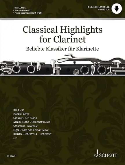 Classical Highlights - Clarinette Auteurs Divers Partition Clarinette