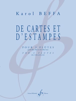 Feuillez l'ouvrage De Cartes et d'Estampes - Karol Beffa - Partition - Flûte traversière