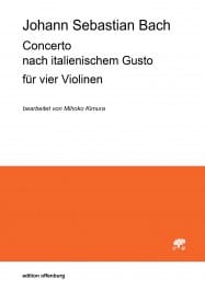 Concerto nach italienischem Gusto pour quatre violons - BACH