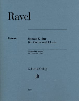 Sonate en Sol Majeur - Violon et piano RAVEL Partition Violon