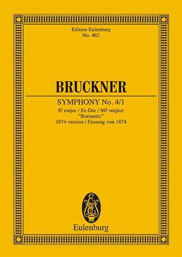 Sinfonie Nr. 4 Es-Dur BRUCKNER Partition Petit format