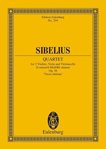 Streichquartett d-moll, op. 56 - Partitur - SIBELIUS - Partition