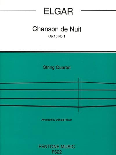 Chanson de Nuit op. 15 n° 1 - String Quartet ELGAR Partition Quatuors