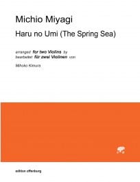 Haru no umi pour deux violons Michio Miyagi Partition Violon